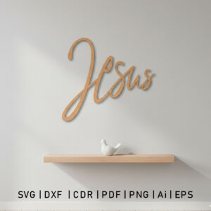 Arquivo SVG Vetorizado Palavra Jesus