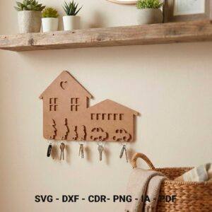 Arquivo Vetor Porta Chaves para corte Laser